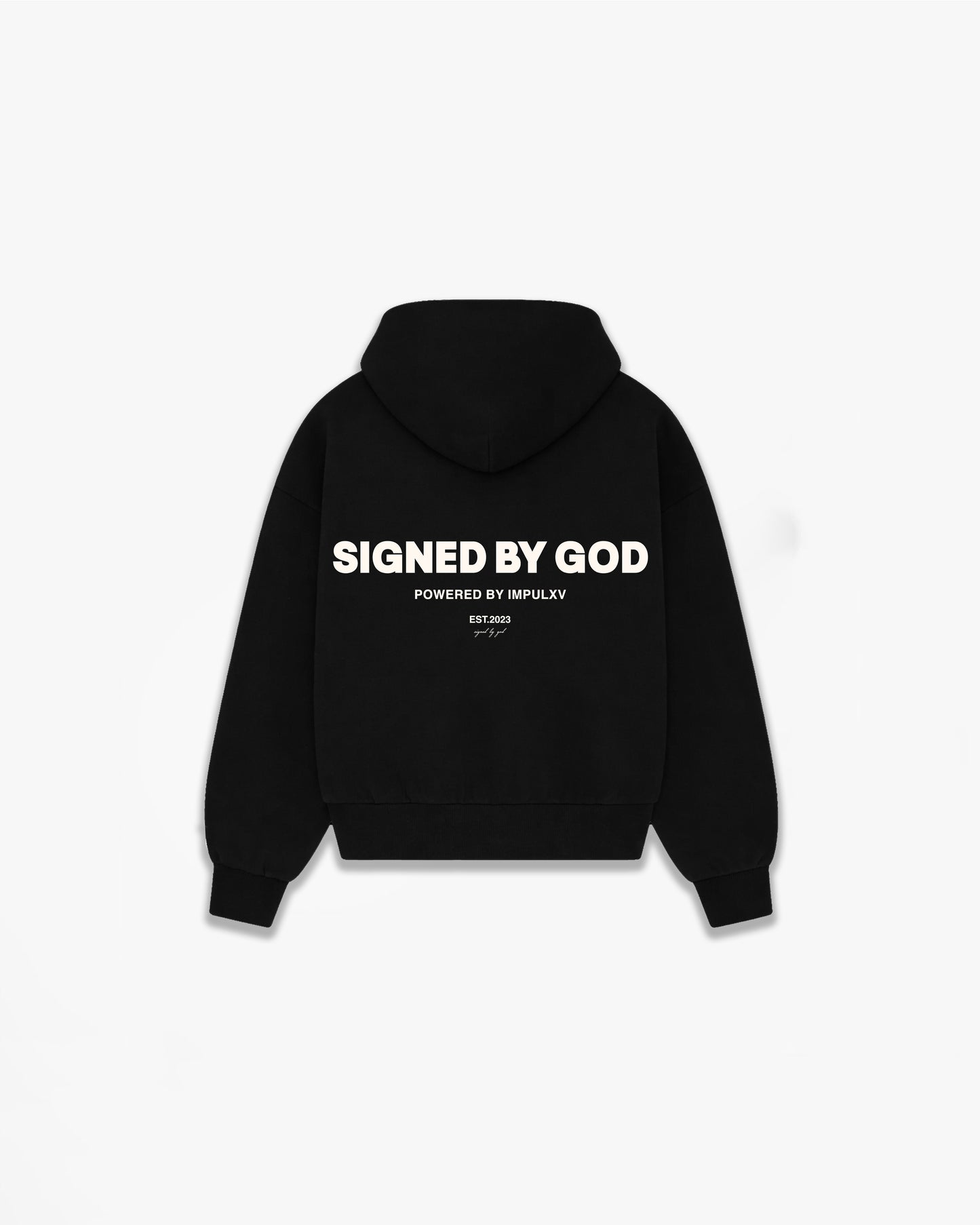 Signed By God Double Zip Boxy Hoodie