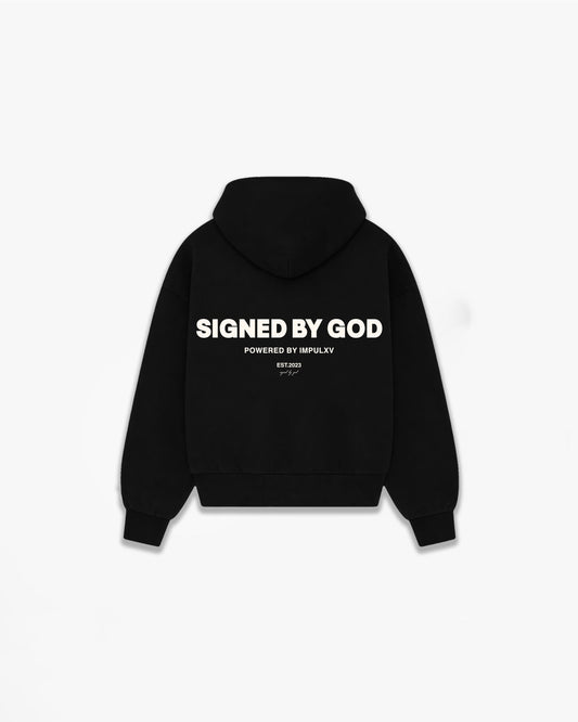 Signed By God Double Zip Boxy Hoodie